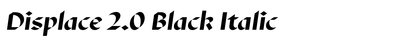 Displace 2.0 Black Italic